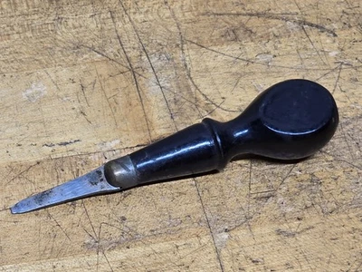Vintage Wood Handle 4" Gunsmith Screwdriver - Image 1 of 4