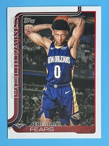 2025-26 TOPPS BASKETBALL Jeremiah Fears #207 RC ROOKIE Pelicans - Photo 1/2