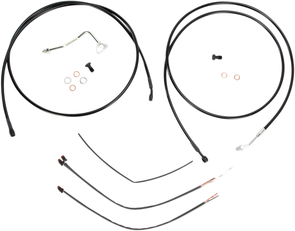 Комплекты тросов и тормозных магистралей Burly черные 13 дюймов Вешалки для обезьян B30-1115 - Изображение 1 из 1