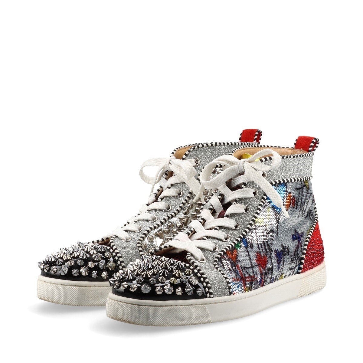 l0496S 未使用品 Christian Louboutin レイカーズカラー L0497S 未使用品 Christian Louboutin レイカーズカラー