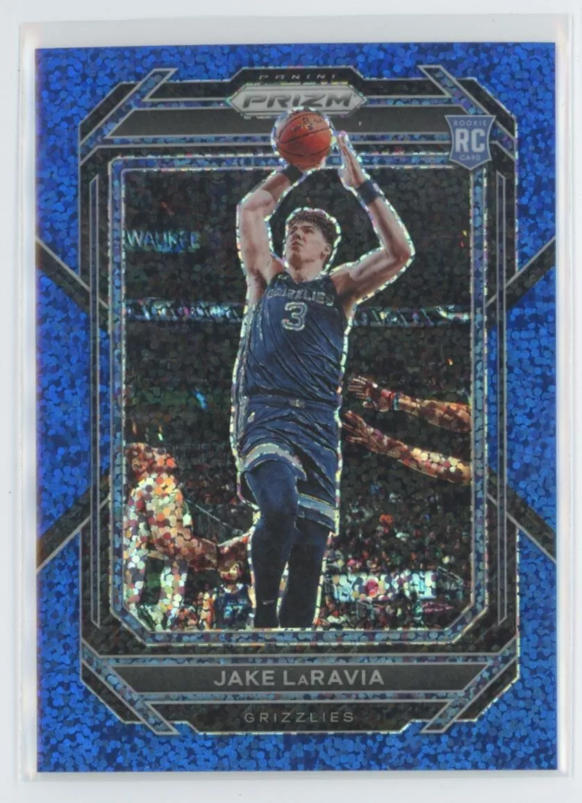 2022-23 Panini Prizm Basketball RC Blue Sparkle Prizm Jake LaRavia 133/144 #244