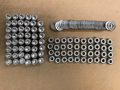 FORTY 40 PERNOS ACAMPANADOS GUARDABARROS ESTILO BOLSILLO ACERO INOXIDABLE INCLUYE TUERCAS Y ARANDELAS Foto 1 de 4