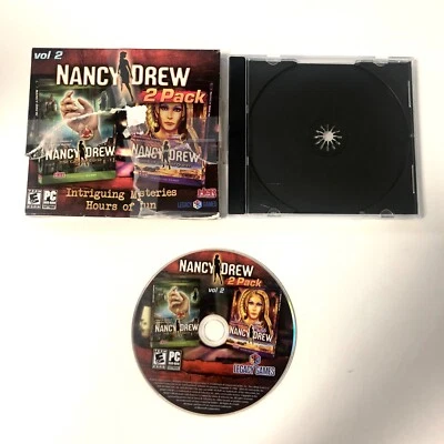 Nancy Drew 2 Pack Vol 2 Legacy Amazing Adventure Games PC - CIB completo Foto 1 de 2