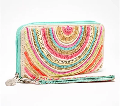 Cartera Continental Embellecida America & Beyond | Espolvoreado de Confeti - NUEVA Foto 1 de 4