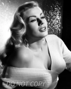 Vintage 8x10 Foto Nachdruck - Anita Ekberg 50er Jahre Glamour - Retro Wandbild - Bild 1 von 1