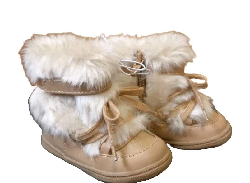 Botas para niños pequeños color tostado Madi moda piel sintética talla 2 - genuinas niños de Oshkosh - nuevas en caja Foto 1 de 4