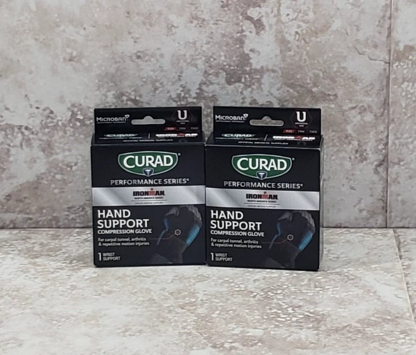 Guante de compresión 2 Curad soporte manual Ironman Performance Series universal OSFM Foto 1 de 4