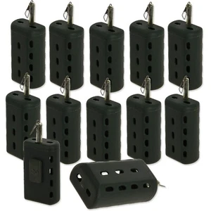 Black Oval Blockend Friedfischangeln Schwimmen Feeder Maden Feeder Flüsse & Seen 20g - Bild 1 von 10
