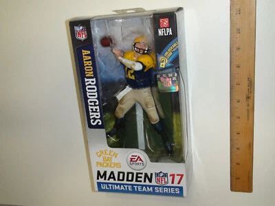 Figura de acción retro McFarlane Toys Aaron Rodgers - Madden 17 Green Bay Packers Foto 1 de 4