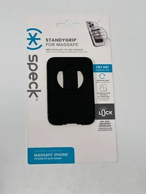 Speck ClickLock StandyGrip for Magsafe iPhone 16/15/14/13/12 - Black