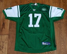 Burress #17 New York Jets American Football Jersey 54 Nfl Reebok Stitched