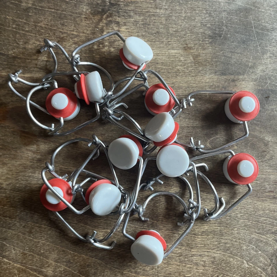 12 tapas oscilantes para botellas de cerveza de raíz de vino casera, tapas herméticas Foto 1 de 1