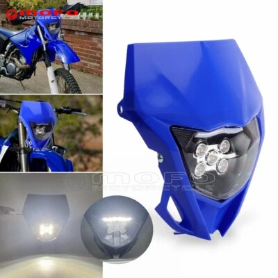 Синий светодиодный обтекатель фары Cross Enduro для Yamaha WR450 WR250 YZ125 WR450F/X - Изображение 1 из 4