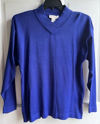 Suéter Pullover Para Mujer Mediano JOHN HENRY EDICIONES ITALIA Mezcla Lana AZUL REAL Foto 1 de 4