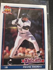 1991 Topps Tiffany Frank Thomas #79  First Year In MLB 162 