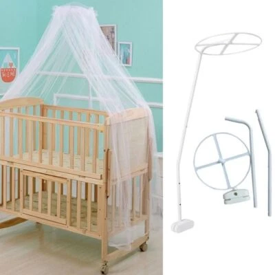 Adjustable Mosquito Net Stand Holder Rack For Baby Crib Cot For Crib Canopy UK - Image 1 of 4