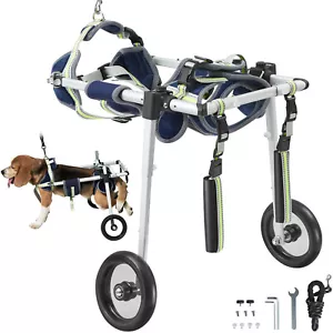 VEVOR 2 Wheels Pet Wheelchair for Back Legs Dog Wheelchair/Cart Adjustable (XS) - Picture 1 of 12