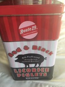 Latta vuota Napa Route 29 maialini di liquirizia rossi e neri. - Foto 1 di 11