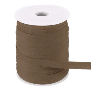 55 Yards Double Fold Bias Tape 1/2 Inch Bias Binding Tape, Brown - Picture 1 of 7