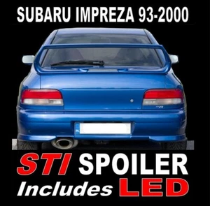 STI Version 6 rear boot spoiler FOR Subaru Impreza GC8 93-00 Saloon All Models - Afbeelding 1 van 15
