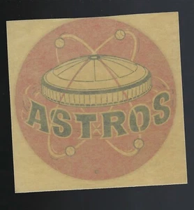 Rare 1964 Houston Astros Meyercord "Dri-Mark" 4-Inch Square Window Decal - Bild 1 von 2