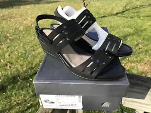 ECCO Women's Touch 45 Wedge Sandals - Black - Various Sizes - Picture 1 of 9
