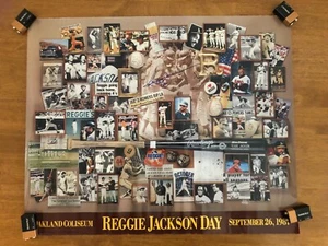 Reggie Jackson Autographed 20x24 Poster Oakland Athletics Signed - Picture 1 of 7