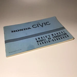 Honda Civic 1 Fahrerhandbuch, Owner´s Manual, Modell 1973, Selten - Bild 1 von 4