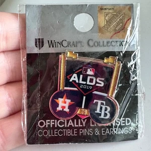 2019 ALDS Pin – Astros vs Rays Playoff Series WinCraft MLB Badge - Picture 1 of 4