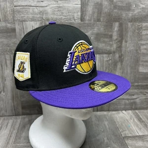 Los Angeles Lakers Hat Cap 59FIFTY 7 1/4 Fitted New Era NBA Pennant 1948 Patch - Picture 1 of 12