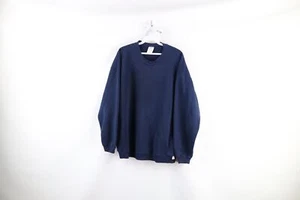 Vintage 90s Russell Athletic Womens Large Faded Blank Crewneck Sweatshirt USA - Picture 1 of 8