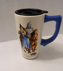 Wizard of Oz Ceramic Coffee Travel Mug W/ Lid - Dorothy Toto Tin Man Scarecrow +