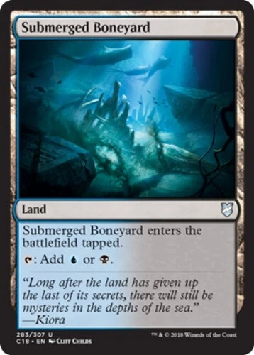 Submerged Boneyard ~ Near Mint Commander 2018 MTG Magic UltimateMTG Land Card - Image 1 of 1