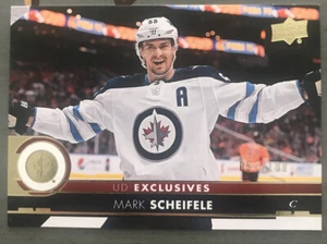 2017-18 Upper Deck Exclusives #443 Mark Scheifele 57/99 Jets - Picture 1 of 2