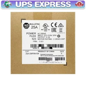 25A-D6P0N104 AB AC Drive Free Tax 25A-D6P0N104 ZGB1 - Picture 1 of 3