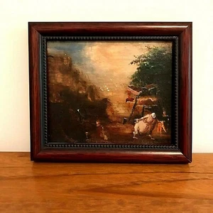 Oil Painting "In the Park"  by Listed Lithuanian Artist H.Natalevicius. Signed. - Bild 1 von 2