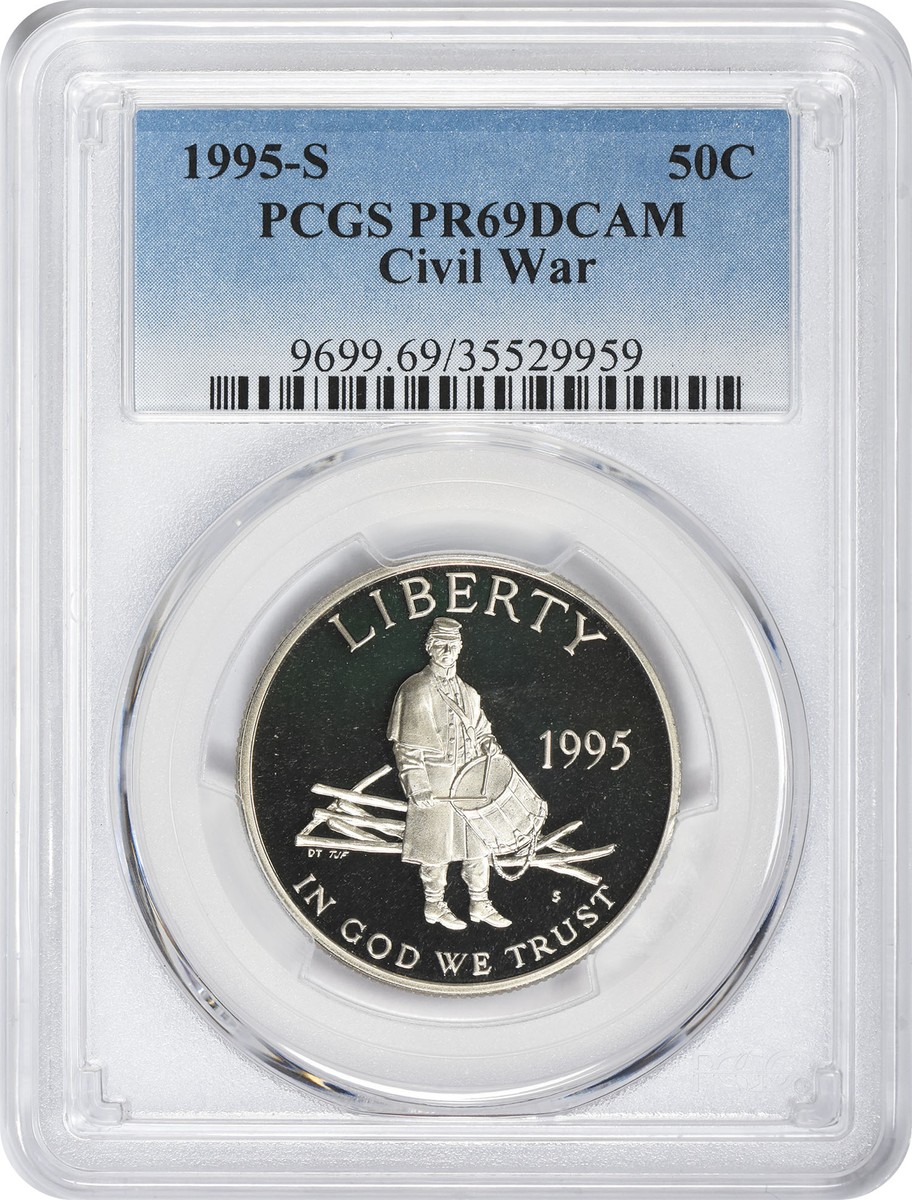 PCGS Certified PR 69 Graded 1995 US Commemorative Coins for