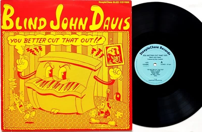 Blind John Davis-You Better Cut That Out Vinyl LP 1985 SteepleChase – SCB-9008 - Image 1 of 3