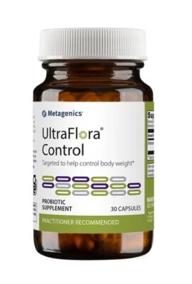 UltraFlora Control Biotic By Metagenics. 30 Capsules. Gut & Weight Health - Imagem 1 de 3