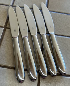 WMF SAVANNAH STAINLESS STEEL SET OF 5 DINNER KNIVES 8-3/4" - Picture 1 of 4
