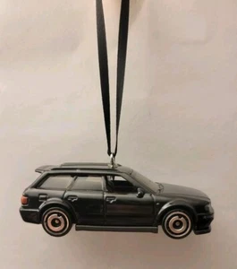 94 Audi Avant RS2 Custom Christmas Car Ornament 1/64 Die-cast Black - Picture 1 of 2