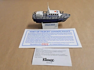 LLEDO BRITISH POLICE-PORT OF TILBURY LONDON Promotional Model Signed COA MINT - Picture 1 of 7