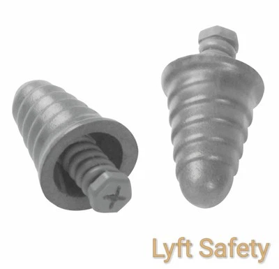 Tapones para los oídos 3M E-A-R tornillos de calavera reducción de ruido 32 dB espuma gris P1300 ELIGE EL TAMAÑO Foto 1 de 2