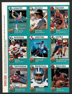 S. I. 1989 Hoja de inserción para niños Vol 1, #2, Michael Jordan, Canseco, Walker... - Imagen 1 de 4