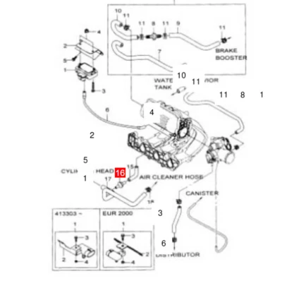 NUEVO Se adapta a CHEVROLET SPARK Mazda RX-7 Suzuki Daewoo Matiz 94580183 Válvula PCV Foto 1 de 4