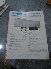 Brown Equipment & Manufacturing Model Avrt Tandeem Trailer