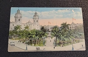 PERU ANTIQUE, VINTAGE 3 POSTCARD LOT 1912, 1913, 1917 USED - Picture 1 of 6