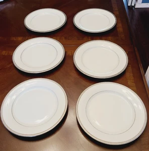 Charter Club Grand Buffet Classic Platinum 9.375" Salad Plates – Set of 6 - Picture 1 of 14