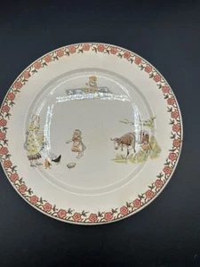 Sarreguemines Enfants Richard piatto 8" vintage da collezione decorazione bambini - Foto 1 di 8