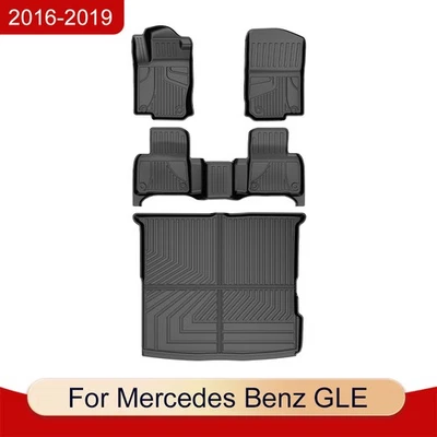 Car 3D Rubber All Weather Floor Mats Trunk mat For 2016-2019 Mercedes-Benz GLE Foto 1 de 4